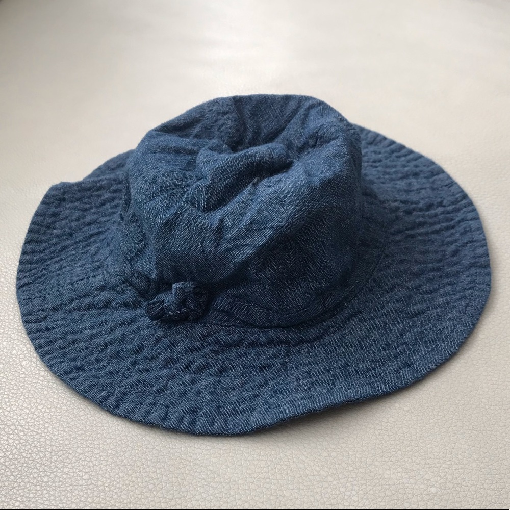 ❌Sold❌☀️Baby girl denim sun hat☀️👒